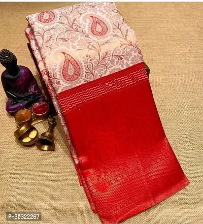 Banarasi Silk Copper Jari and Silver Jari Patta Saree