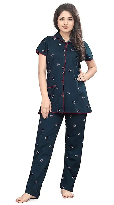 Cotton 160 GSM Ladies Night Dress Set, 2 Pieces (Kurti and Pajama), Size:  Large at Rs 365/set in Ludhiana