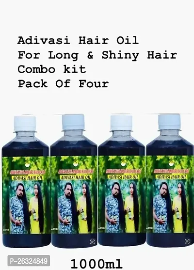 Adivasi Organic Hair Oil Pack Of 4 4000 Ml