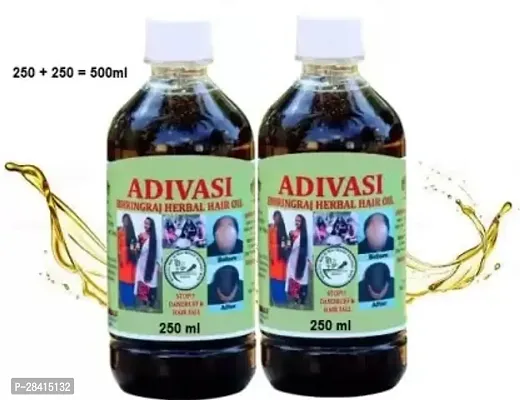 Adivasi Ayurvedic Herbal Hair Oil 250ml Pack of 2-thumb0