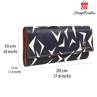 ShopMantra Artificial Leather Printed Clutch Wallet for Women-thumb2