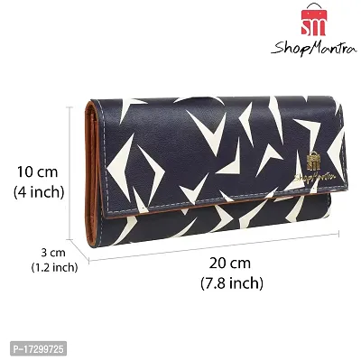 ShopMantra Artificial Leather Printed Clutch Wallet for Women-thumb3