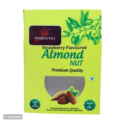 FOODNUTRA Strawberry Flavoured Almonds [All Premium Quality] Almonds (250G)