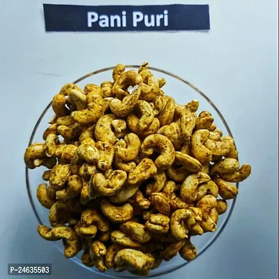 FOODNUTRA Dry Fruits Panipuri Masala Flavour Cashew Roasted Premium Nuts Kaju (250g)-thumb0