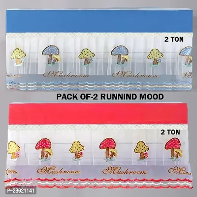 Air Conditioning Dust Cover Embroidery Designer And Raning Mood Ac Cover For Indoor Split Ac 1.5 And 2.0 Ton (97 X 31 X 21 .5Cm )-thumb0