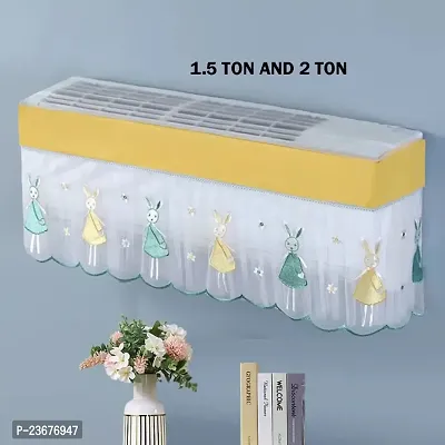 Air Conditioning Dust Cover Embroidery Designer And Raning Mood Ac Cover For Indoor Split Ac 1.5 And 2.0 Ton (97 X 31 X 21 .5Cm )