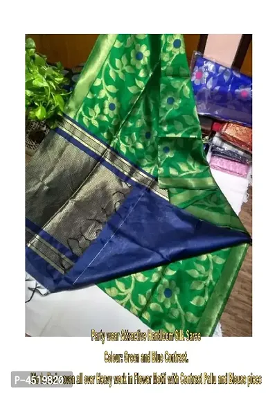 Soft Silk Saree with Blouse Piece-thumb0