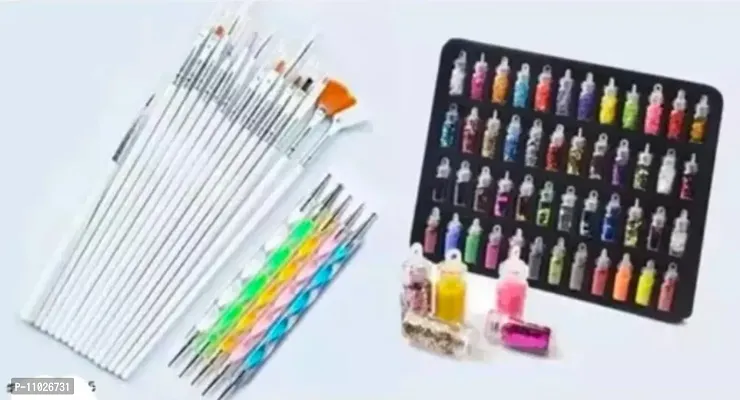 Product Name:  Combo pack Of  15 pcs Nail Art Design Dotting Painting Drawing UV Polish Brush+ 5 pieces Nail Art Dotting Marbleizing Tool Pen for Nail Decorati+ Acrylic 3D Nai