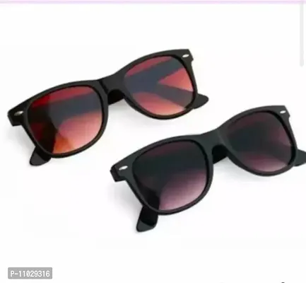 Classy Solid Sunglasses, Pack of 2
