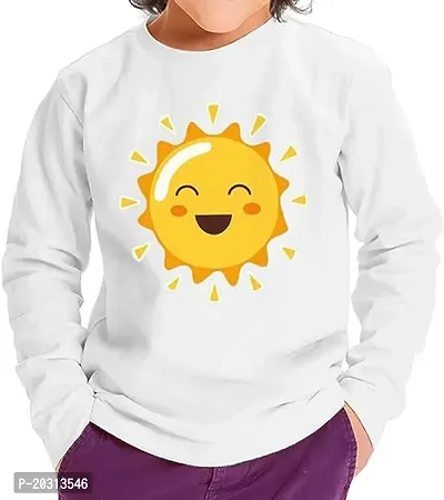 GIFTSBALA Sun Face Toddler Long Sleeveprinted polyester t-shirt - Cute Kids printedpolyester t-shirt - Cool Design Long Sleeve Tee