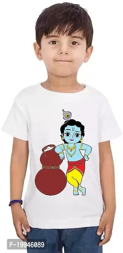GIFTSBALA  Cotton Maakhan Chor Kanha Printed T-Shirt for Boys  Girls67