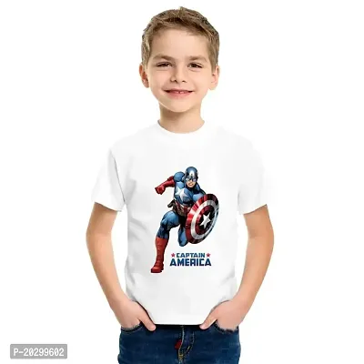 Buy GIFTSBALA The Printpack Print Captain America Photo Kids Matte Sport  Fabric printed polyester t-shirt Online In India At Discounted Prices