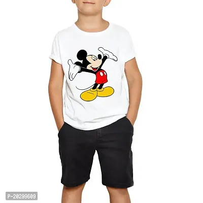 GIFTSBALA The Printpack printed polyester Mickey Mouse T-Shirt for Kids (Boys  Girls)