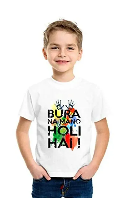 Kids Graphic Printed Holi T-shirts
