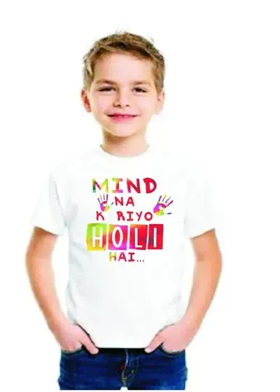 Holi colourful printed boys t-shirt 