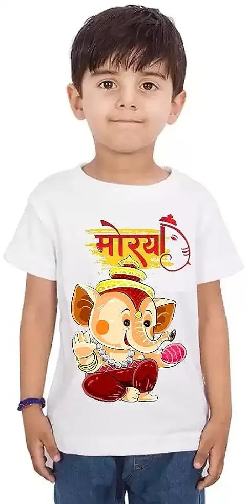 GIFTSBALA Ganesh Chaturthi T-Shirt for Boys Girls58