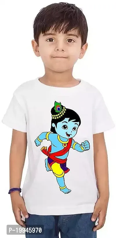 GIFTSBALA  Cotton Radhe Krishna Printed T-Shirt for Boys  Girls49