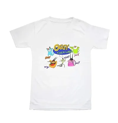 GIFTSBALA Half Sleeve T Shirt for Boys/Kids with Oggy Comfortable Fabric