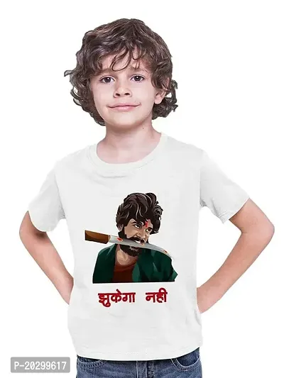 GIFTSBALA The Printpack Pushpa Zukega Nahi printed polyester t-shirtfor Boys Kids-thumb0