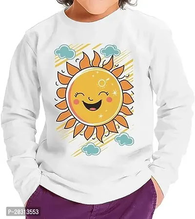 Happy Sun Toddler Long Sleeve Polyester Printed T-Shirt