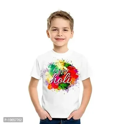 GIFTSBALA Baby  Sons Holi Tshirt for Kids Boys and Girls | Happy Holi Kids Printed Tshirts for Boys and Girls (, HHOLI)