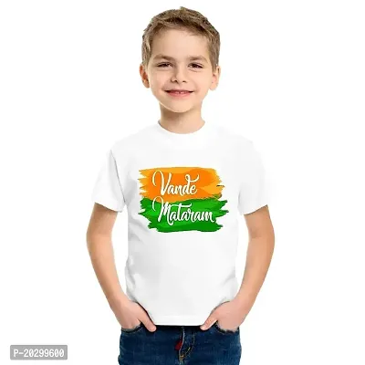 GIFTSBALA PrintMall Independence Day Dress T-Shrit | Republic Day White printed polyester t-shirt s for Man | Girl | Boy | Baby-thumb0