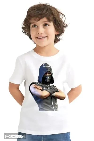 GIFTSBALA Boy's Half Sleeves Causal printed polyester t-shirt  for BOY S (MaskMan)