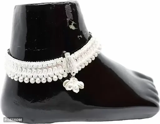 Shimmering Silver Alloy  Anklet For Women-thumb0