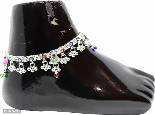 Shimmering Silver Alloy  Anklet For Women-thumb0