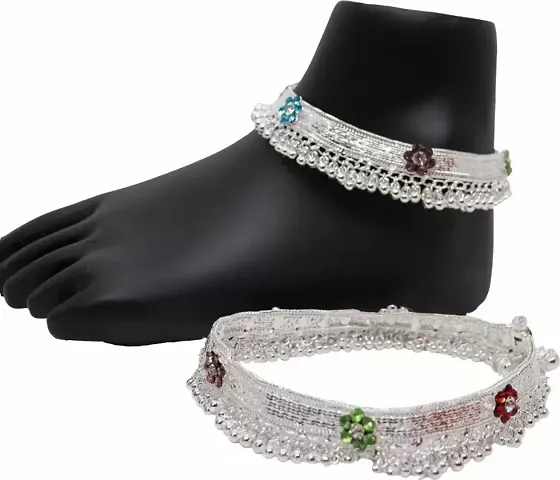 Shimmering Alloy Anklet For Women