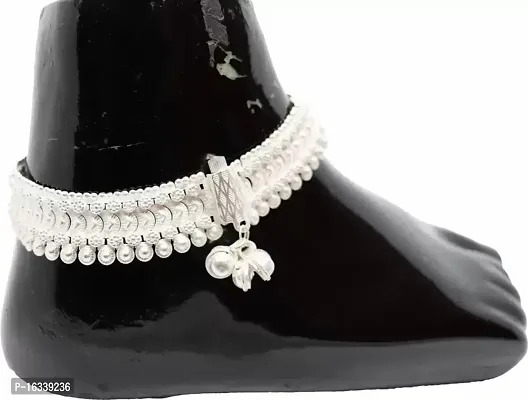 Shimmering Silver Alloy  Anklet For Women-thumb0