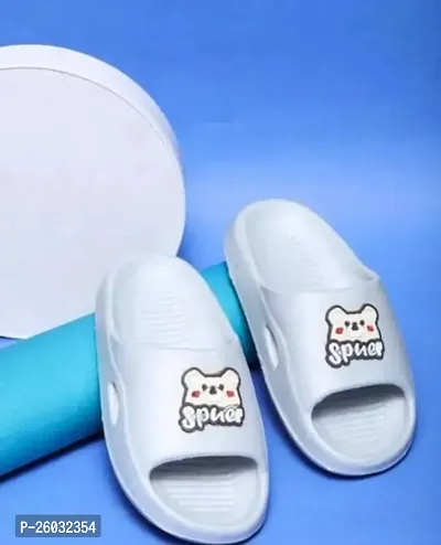 Comfortable Rubber Self Design Sliders For Kids