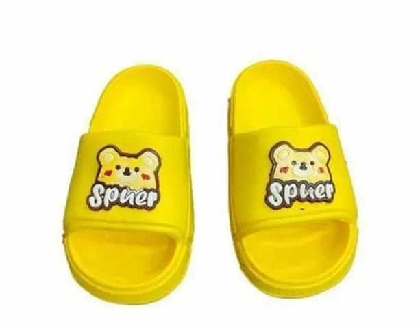 Comfortable Rubber Self Design Sliders For Kids