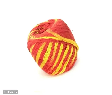 Akshayshree Sales Pure Shudh Kalawa Dhaga for Pooja/Red and Yellow Kalawa for Pooja (Pack of 1-11 pcs)