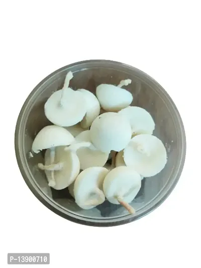 Akshayshree Sales Original White Ready-Made Cow Ghee Diya for Pooja (Pack of 1-50 gm)