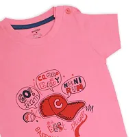 Fabulous Pink Cotton Printed T-Shirts with Shorts For Boys-thumb4