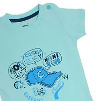 Fabulous Blue Cotton Printed T-Shirts with Shorts For Boys-thumb4