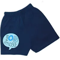 Fabulous Blue Cotton Printed T-Shirts with Shorts For Boys-thumb3