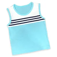 Fabulous Blue Cotton Printed T-Shirts with Shorts For Boys-thumb2