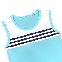 Fabulous Blue Cotton Printed T-Shirts with Shorts For Boys-thumb3