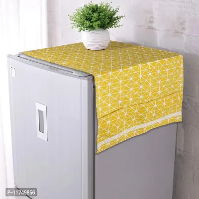 Topinon Fridge Cover Top with Pockets (130 x 55 cm) Yellow-thumb2