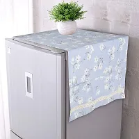 Topinon Fridge Cover Top with Pockets (,130 x 55 cm) (Blue)-thumb1