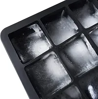 Topinon 1pc Silicone Ice Cube Trays Molds, 15 Cavities Ice Tray Black, Flexible ice Tray- 15 Cavity-thumb3