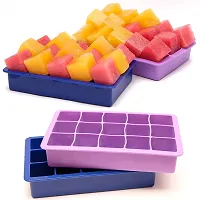 Topinon 1 Pcs Silicone 15 Cavities Ice Tray (Multicolor- 15 Cavity)-thumb2