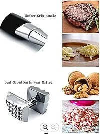 Topinon Meat Tenderizer, Dual-Sided Nails Meat Mallet, Meat Hammer 8.8 inches Meat Tenderizer Tool1- pc-thumb4