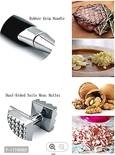 Topinon Meat Tenderizer, Dual-Sided Nails Meat Mallet, Meat Hammer 8.8 inches Meat Tenderizer Tool1- pc-thumb5