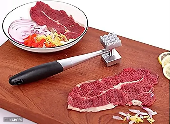 Topinon Meat Tenderizer, Dual-Sided Nails Meat Mallet, Meat Hammer 8.8 inches Meat Tenderizer Tool1- pc