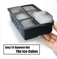 Topinon 6 Cavity Silicone Ice Cube Square Molds (1 Pcs, Black)-thumb4