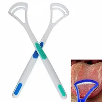 Topinon Tongue Cleaner with Silica Handle for Oral Hygiene(set of 2)-thumb3
