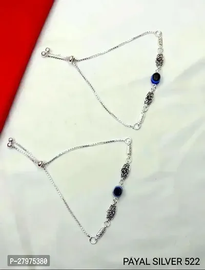 FANCY SILVER PAYAL ANKLET